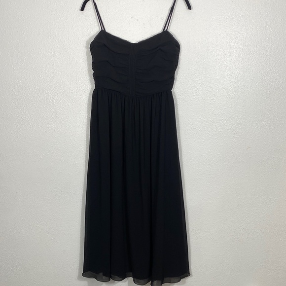 Aritzia Elegant Black Midi Dress Size 8 - Picture 4 of 16